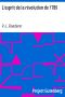 [Gutenberg 36316] • L'esprit de la révolution de 1789